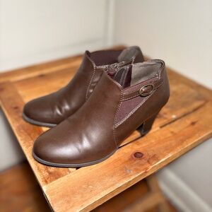 Croft & Barrow Ortholite Block Heel Ankle Booties